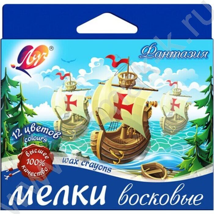 Мелки масляные 12цв Фантазия европодвес | Фото 2