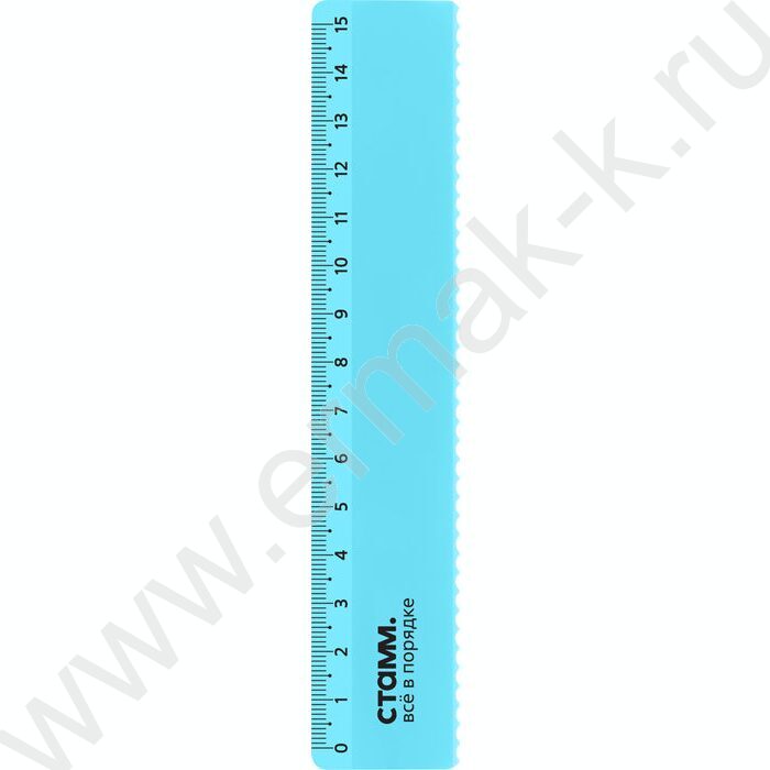 Линейка пл 15см с волнистым краем /прозрачная, неоновые цвета, ассорти | Фото 4