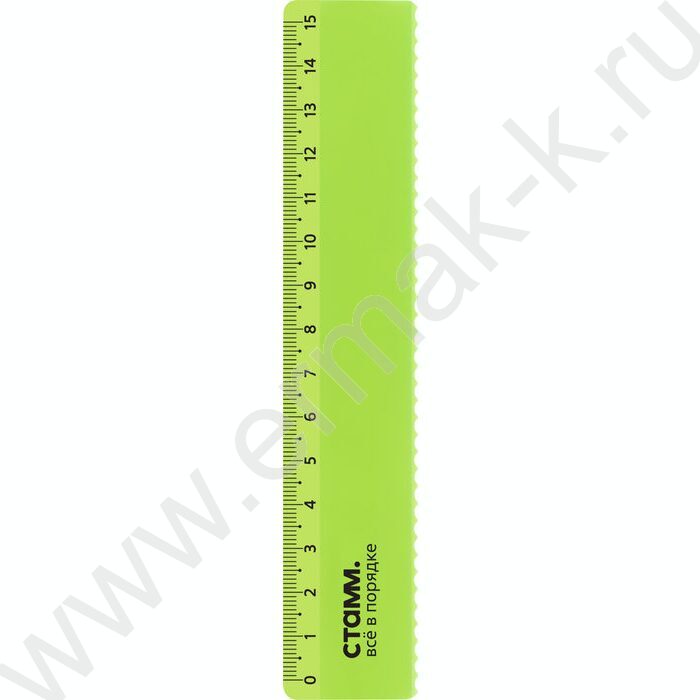 Линейка пл 15см с волнистым краем /прозрачная, неоновые цвета, ассорти | Фото 5