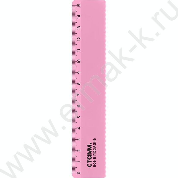 Линейка пл 15см с волнистым краем /прозрачная, неоновые цвета, ассорти | Фото 6