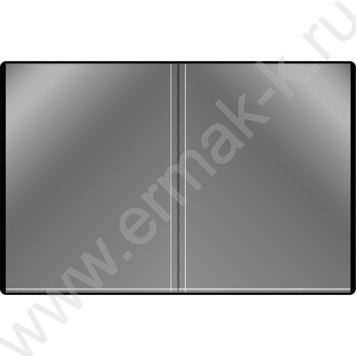 Папка  10 файлов черная 0,6мм карман торцевой с бумажной вставкой | Фото 3