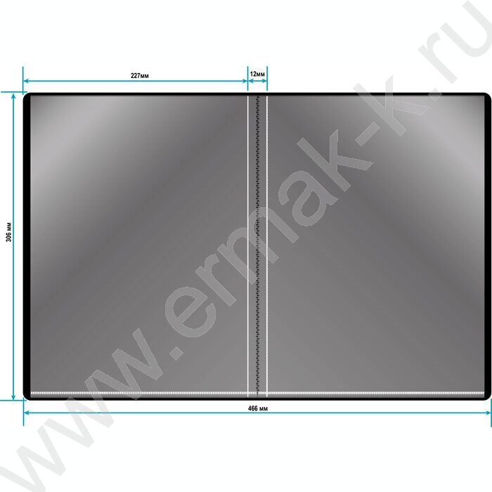 Папка  10 файлов черная 0,6мм карман торцевой с бумажной вставкой | Фото 4