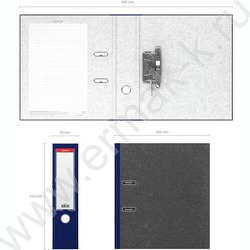 Файл 70мм мраморный разборный с карманом синий | Фото 4