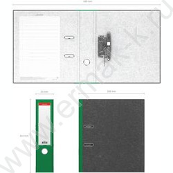 Файл 70мм мраморный разборный с карманом зеленый | Фото 4