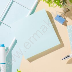 Бумага д/записей  76*76мм /100л, 62г/м², голубая с липким краем | Фото 5