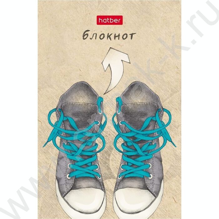 Блокнот  48л А7 3-х цв.блок "Кеды" | Фото 4