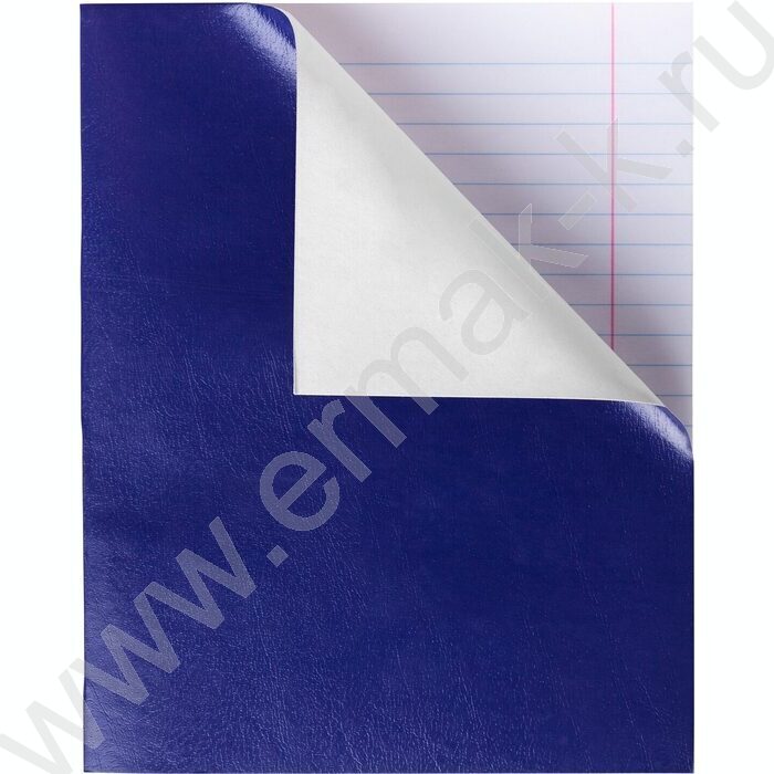 Тетрадь  48л линейка "Бум/винил" синий | Фото 1