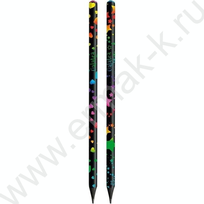 Карандаш пластиковый  HB GALATEA круглый со стразом в дисплее | Фото 1