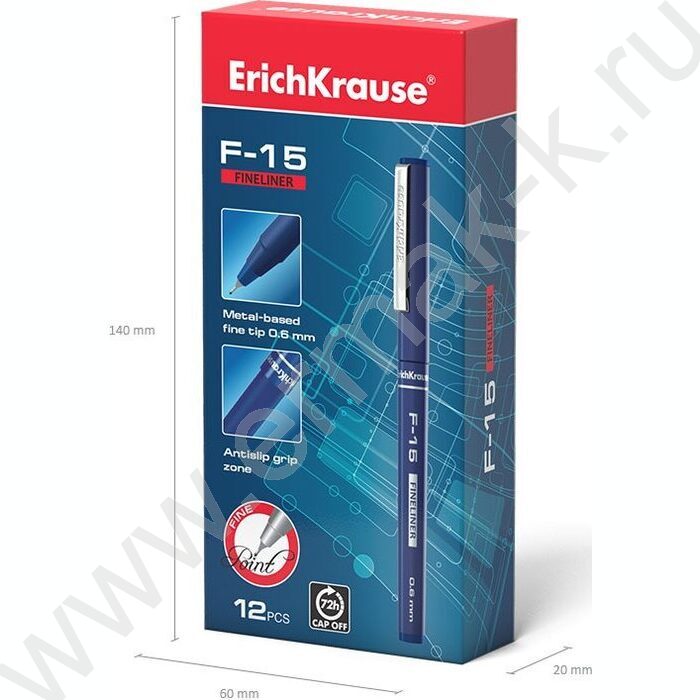 Ручка кап. F-15 синяя 0,6мм | Фото 5