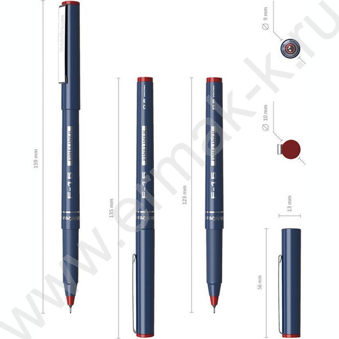 Ручка кап. F-15 красная 0,6мм | Фото 4