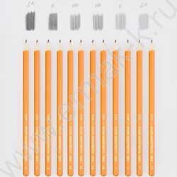 Карандаш ч/гр /набор 12шт/ блистер (KIN 1696) | Фото 7