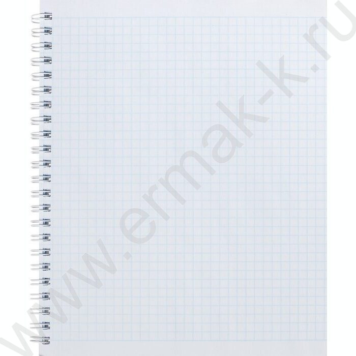 Тетрадь  80л клетка/спираль/пластик.обл. "Metallic-серая" | Фото 2