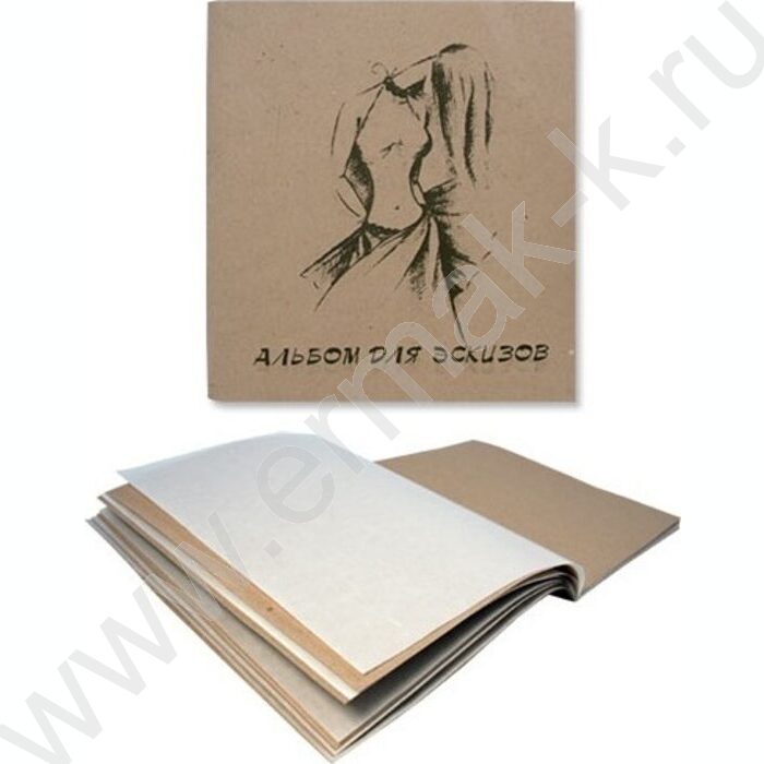 Альбом д/эскизов 40л 210*210 "Мода" /с калькой/ | Фото 1