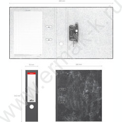 Файл 70мм мраморный разборный Эконом серый | Фото 4