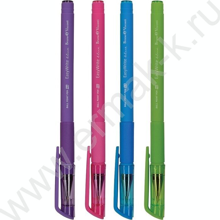 Ручка шар EasyWrite.Special синяя 0,5мм /антискольз.корпус/резин.держ/мет.након/5цв.корпуса | Фото 2