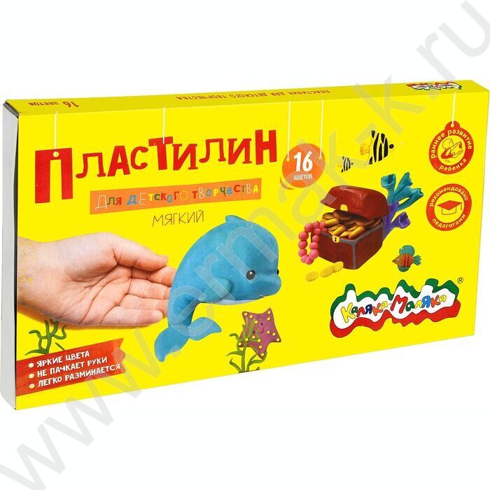 Пластилин  16цв 240г Каляка-Маляка+стек д/творчества | Фото 2