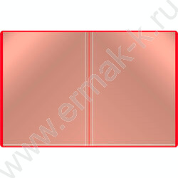 Папка  10 файлов красная 0,6мм карман торцевой с бумажной вставкой | Фото 3