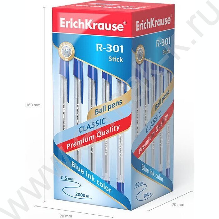 Ручка шар R-301 Stick Classic 1,0мм ШК синяя | Фото 5