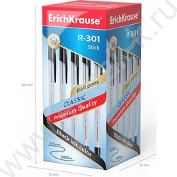 Ручка шар R-301 Stick Classic 1,0мм ШК черная | Фото 5