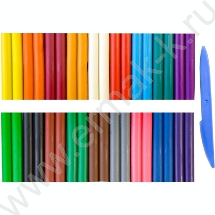 Пластилин восковой 18цв 315г Фантазия+стек | Фото 3