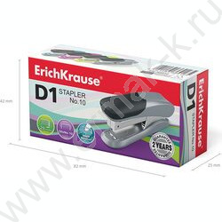 Степлер №10  20л пластик D1 /встроен антистеплер/ ассорти | Фото 4