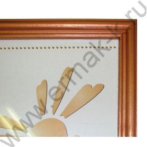 Фоторамка  21*30см дерево /Бронза/ №1