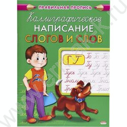Пропись А5 Каллиграфическое написание слогов и слов | Фото 1