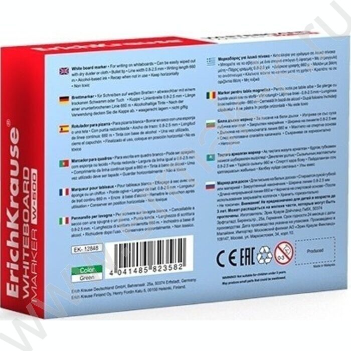 Маркер д/маркерных досок /зеленый/ 2,5мм круг W-500 | Фото 3