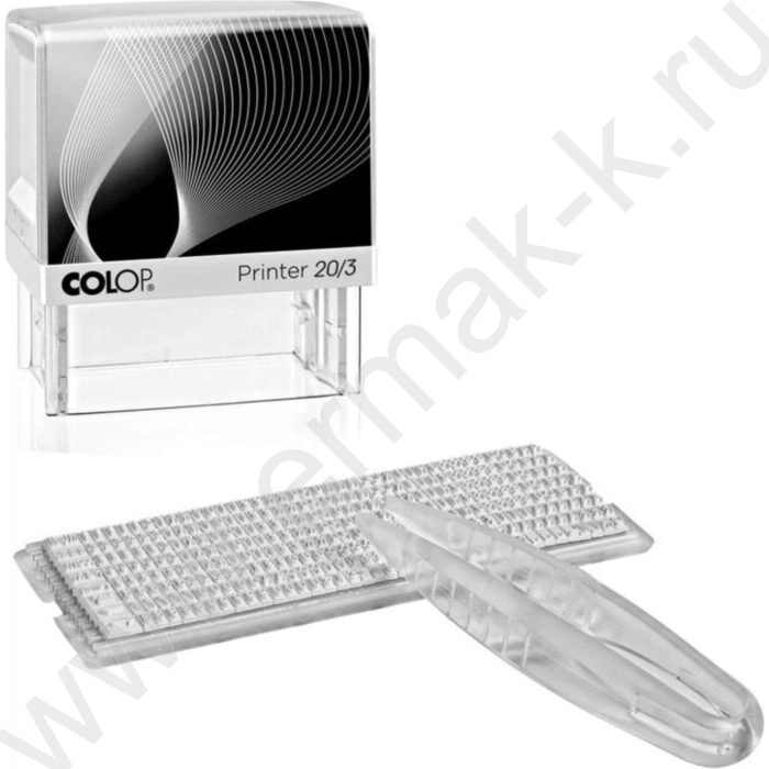 Штамп самонаборный автомат  3-х строчный рус 38*14мм,пластик | Фото 1