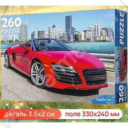 Пазлы  260 Красный автомобиль | Фото 4