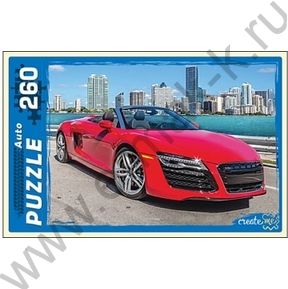 Пазлы  260 Красный автомобиль