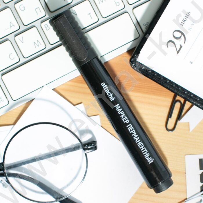 Маркер перм. /черный/ 3мм круг | Фото 6