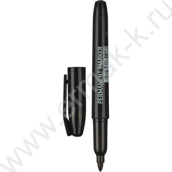 Маркер перм. /черный/ 2мм круг | Фото 1