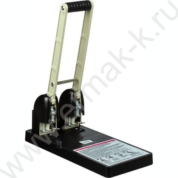 Дырокол 150л метал  /линейка/ черный/серый | Фото 1