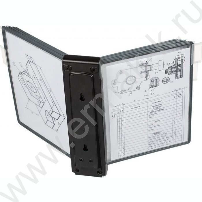 Демо-система настенная  А4 10панелей черная металл/пластик | Фото 2