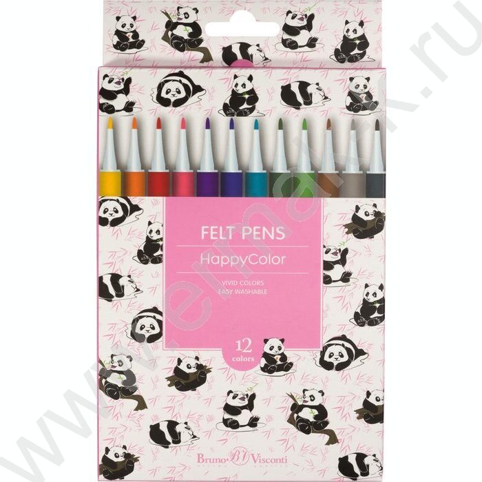 Фломастеры  12цв Happycolor 4 вида | Фото 2