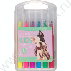 Фломастеры  12цв Jumbo Junior утолщенные в пл.пенале | Фото 1