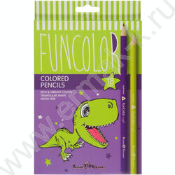 Карандаши пластиковые 18цв Funcolor 4вида | Фото 6
