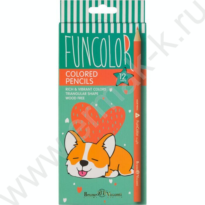 Карандаши пластиковые 12цв Funcolor 4вида | Фото 2