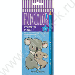 Карандаши пластиковые 12цв Funcolor 4вида | Фото 7