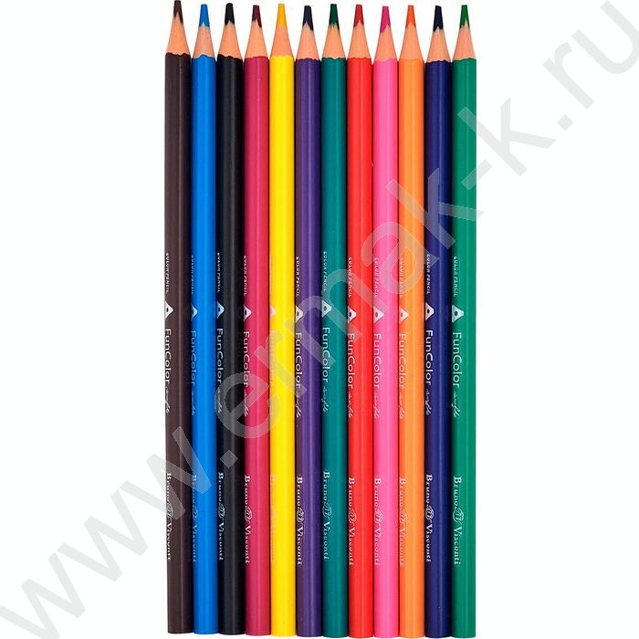 Карандаши пластиковые 12цв Funcolor 4вида | Фото 9