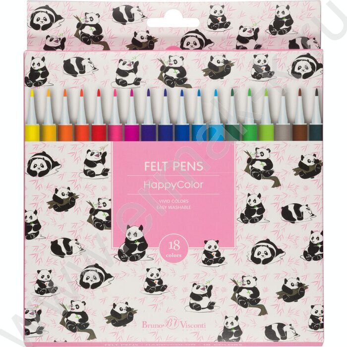 Фломастеры  18цв Happycolor 2 вида | Фото 2