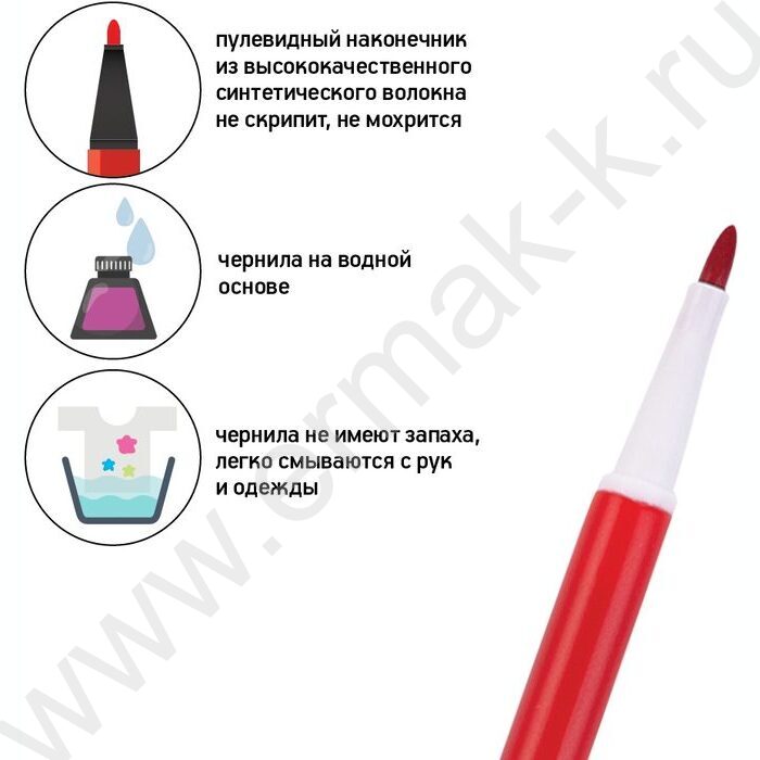 Фломастеры  18цв Happycolor 2 вида | Фото 9