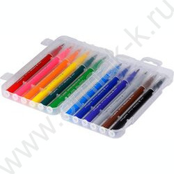 Фломастеры  12цв Multicolor кисточки в ПВХ кармане | Фото 2