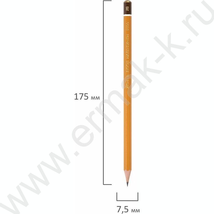 Карандаш ч/гр 2В (KIN 1500) | Фото 5
