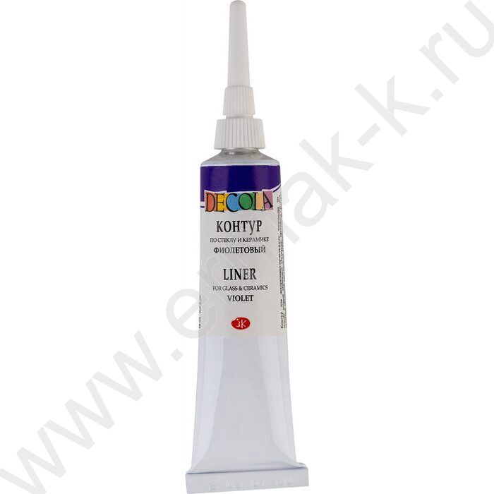 Контур  по стеклу и керамике акриловый Декола Фиолетовый 18мл | Фото 1