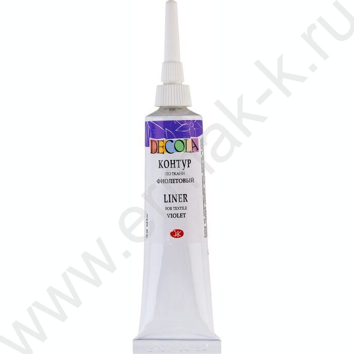 Контур  по ткани акриловый Декола Фиолетовый 18мл | Фото 1