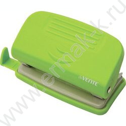 Дырокол  10л пластик Neon /линейка/ неоновый зеленый | Фото 1