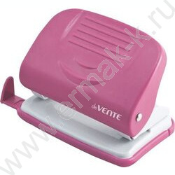 Дырокол  20л пластик Neon /линейка/ неоновый розовый | Фото 1