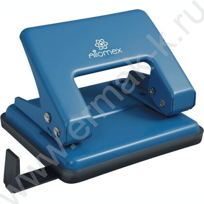 Дырокол  20л метал /линейка/ синий | Фото 1